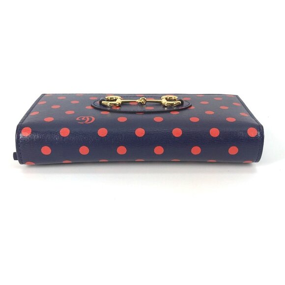 GUCCI Navy Horsebit Wallet - Picture 4 of 16